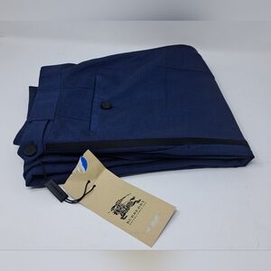 NWT Burberry Dress Pants Party Tuxedo Blue Striped Barneys 28 - 30W Unhemmed